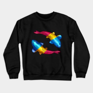 Pansexual LGBTQ Koi Fish Crewneck Sweatshirt